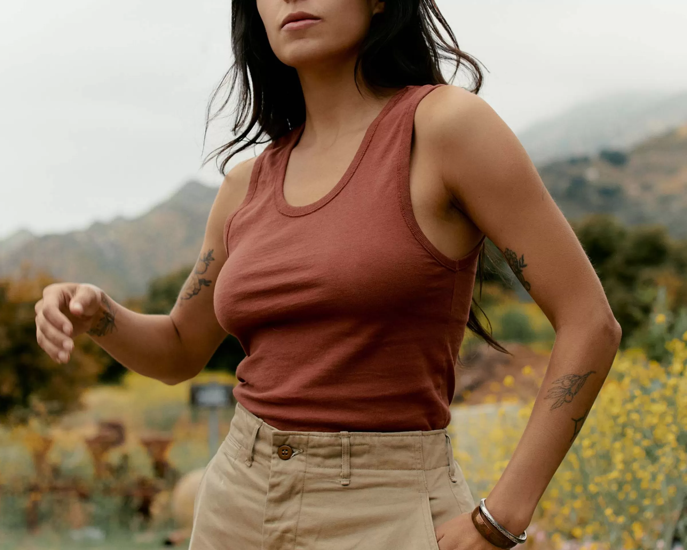 imogene + willie The Vintage Tank In Sienna Online