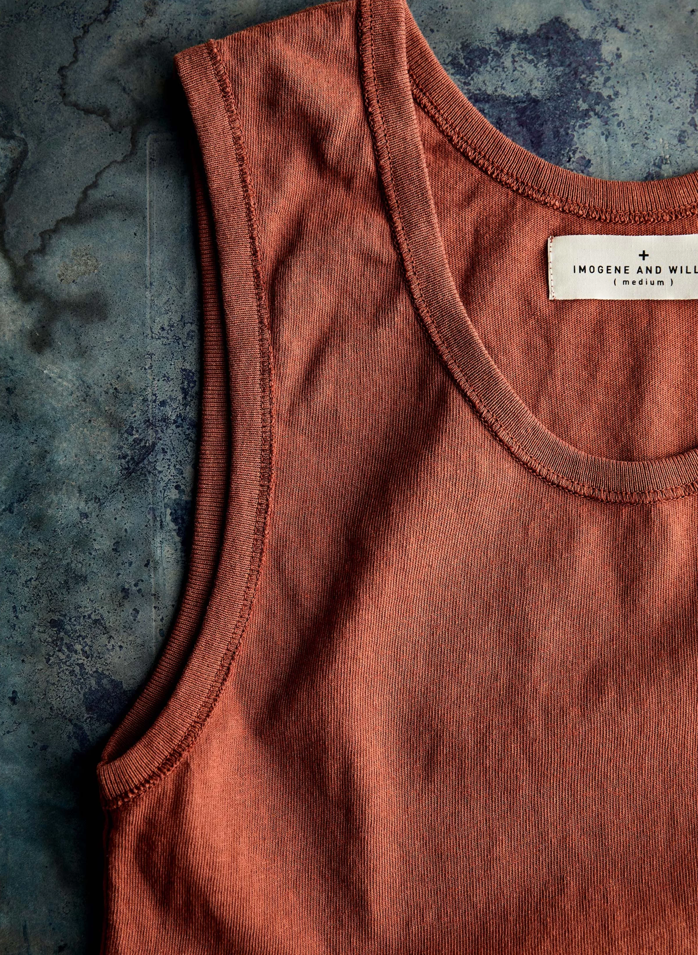 imogene + willie The Vintage Tank In Sienna Online