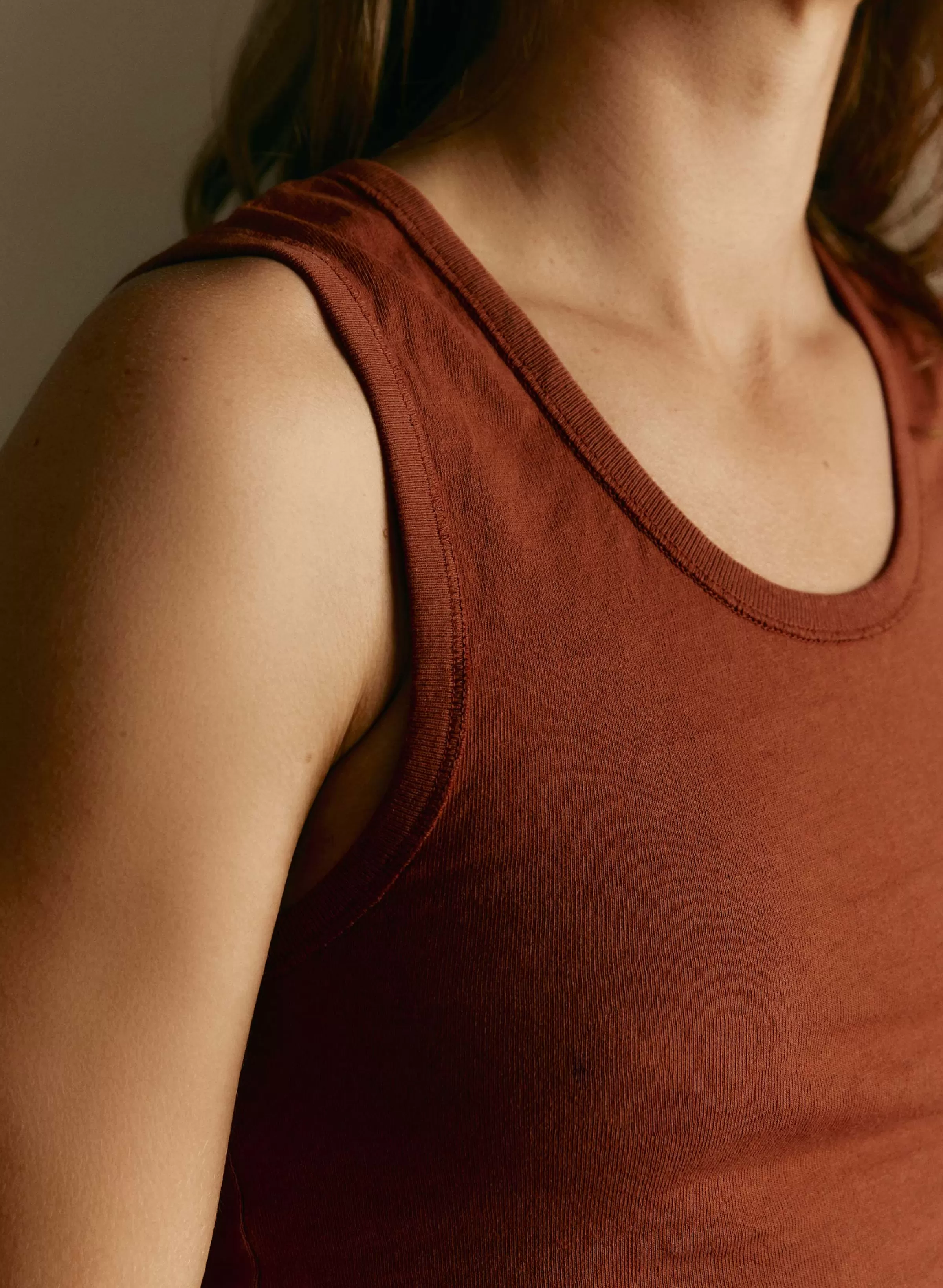 imogene + willie The Vintage Tank In Sienna Online