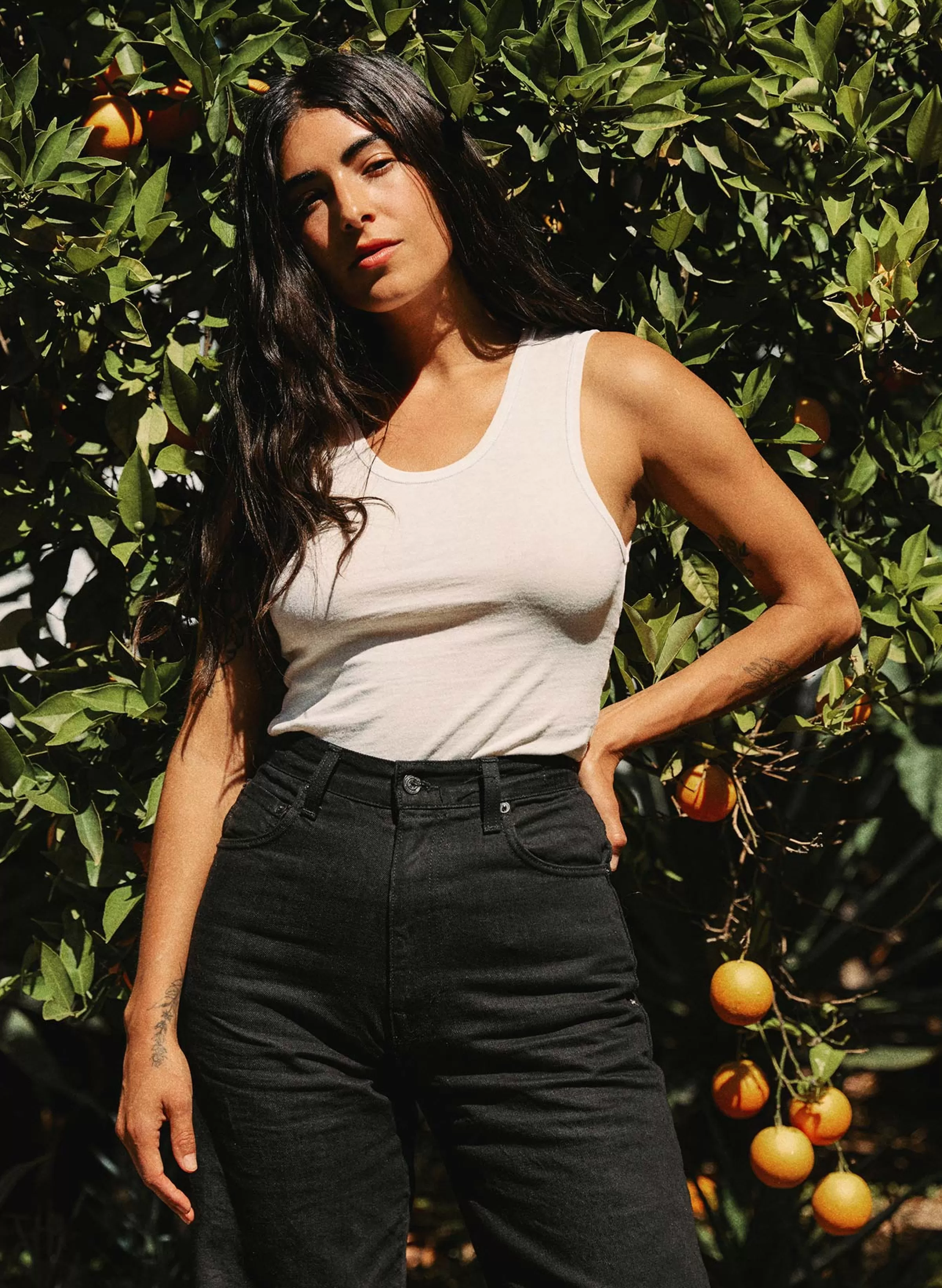 imogene + willie The Vintage Tank In Washed White Outlet