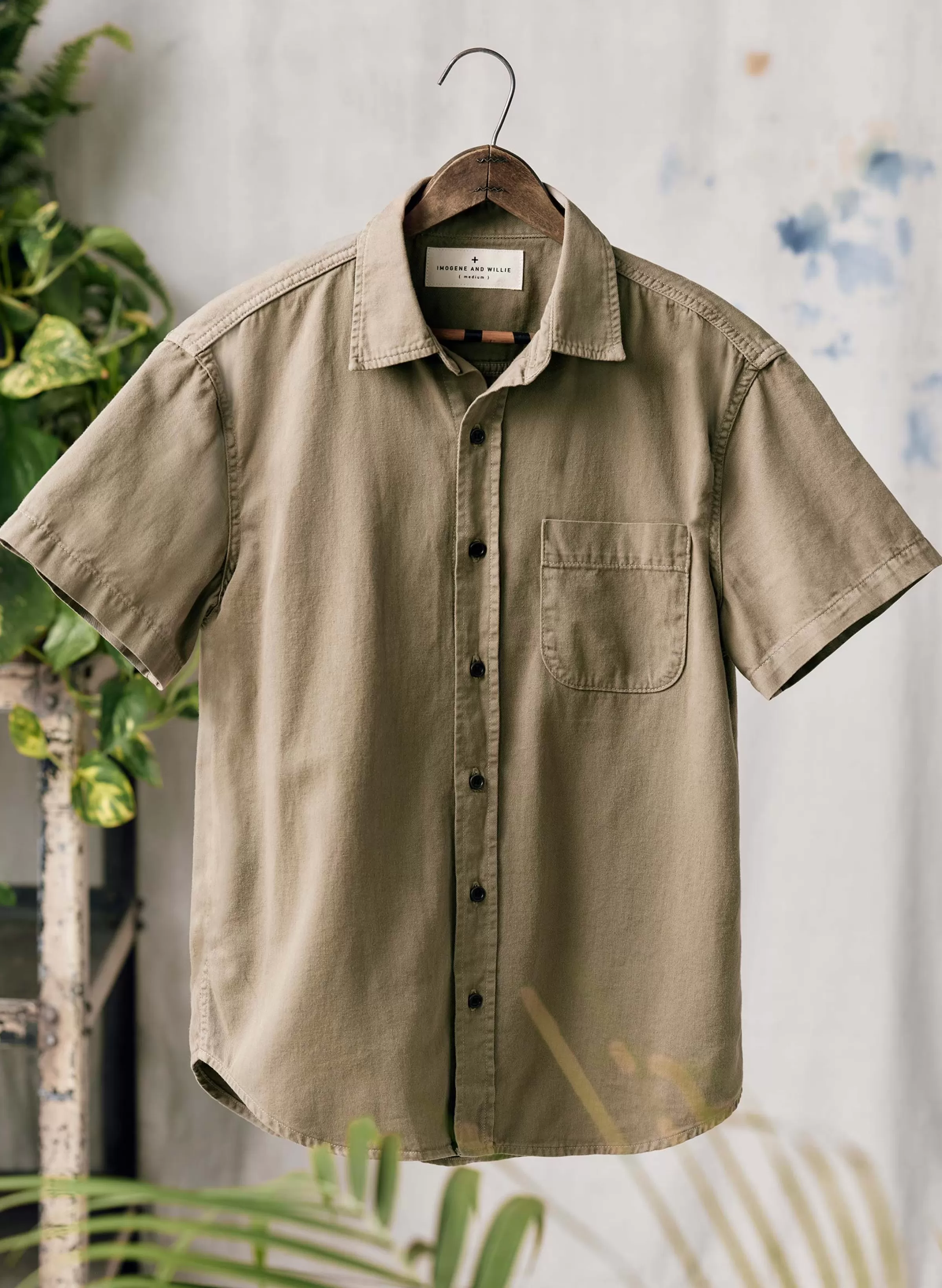 imogene + willie The Whisper Twill Shirt In Tan Shop