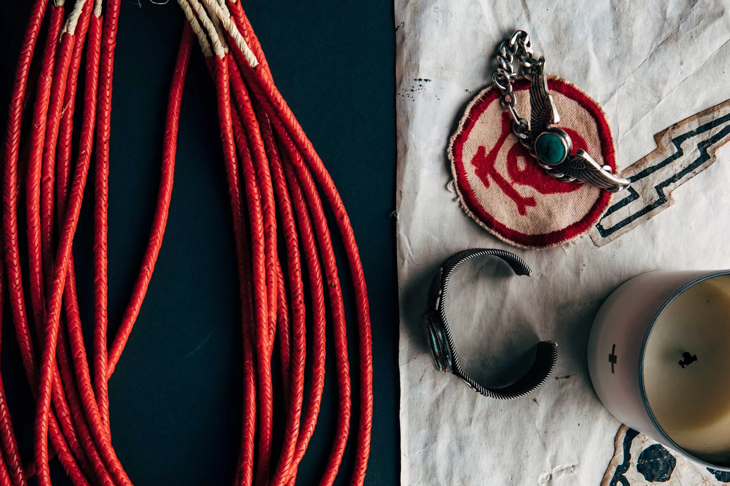 imogene + willie Vintage African Snake Bead Necklace Fashion