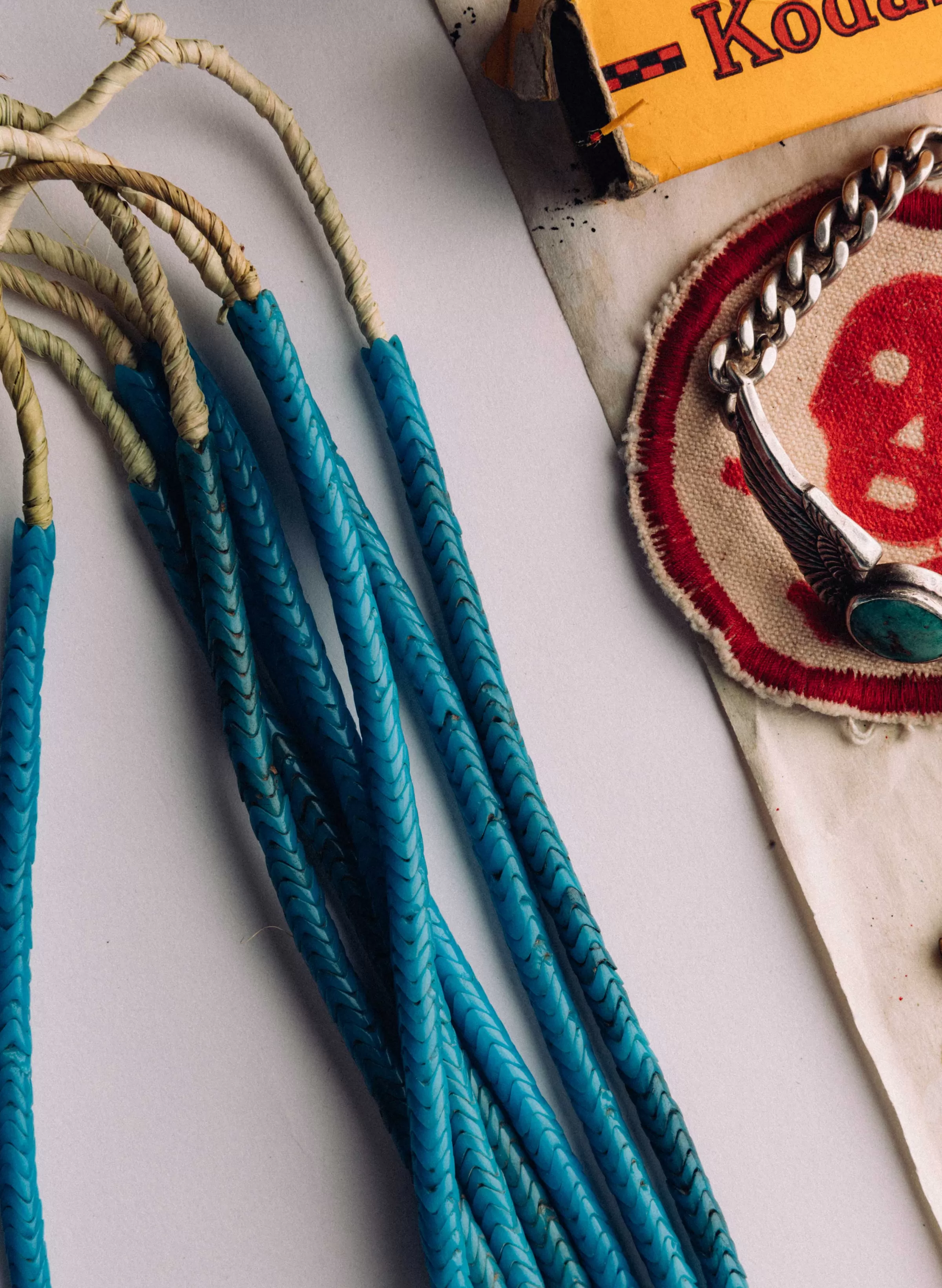 imogene + willie Vintage African Snake Bead Necklace In Turquoise Best