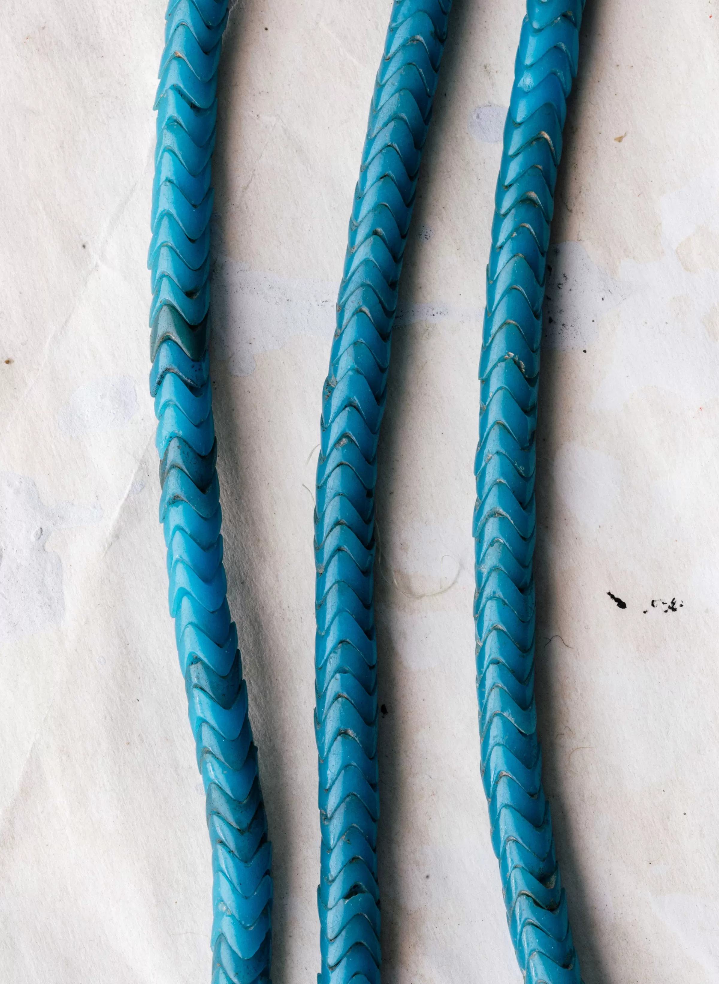 imogene + willie Vintage African Snake Bead Necklace In Turquoise Best
