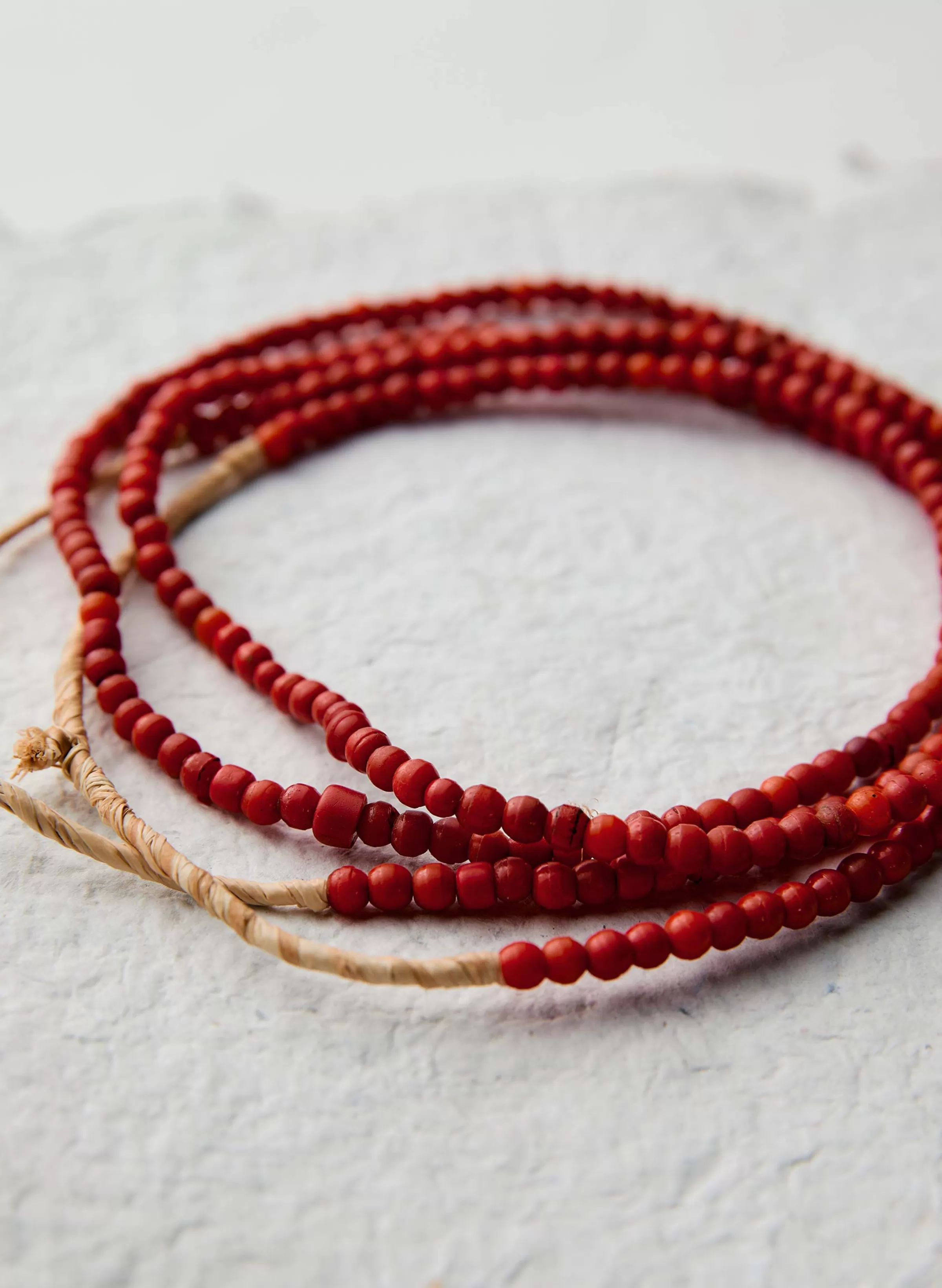 imogene + willie Vintage Red Trade Bead Necklace New