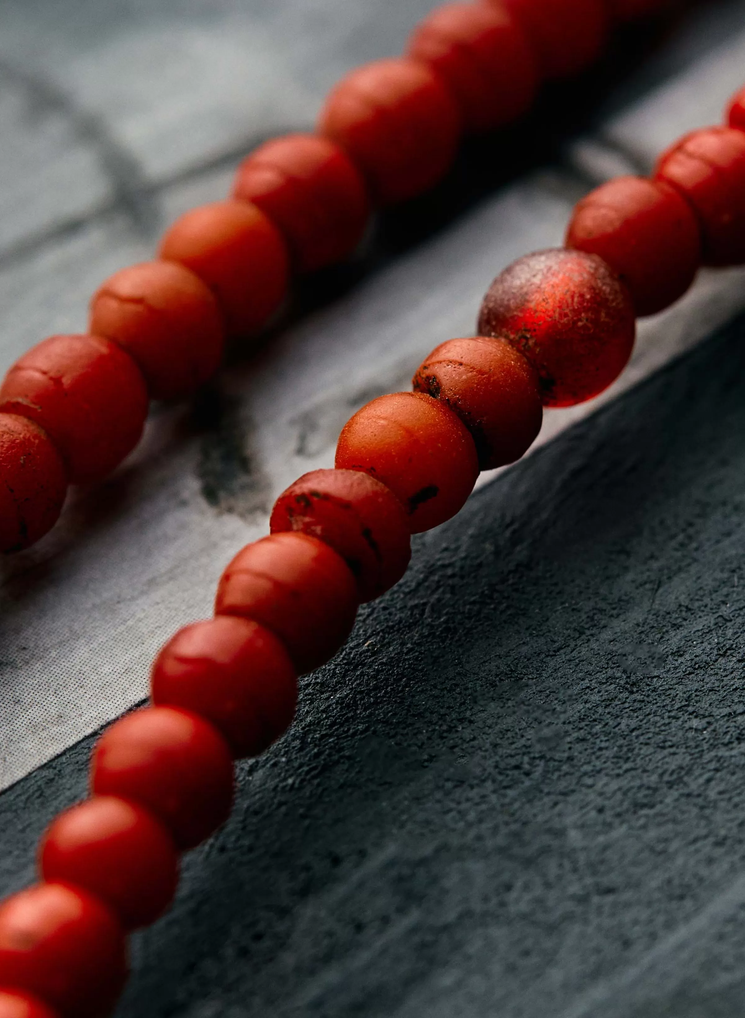 imogene + willie Vintage Red Trade Bead Necklace New