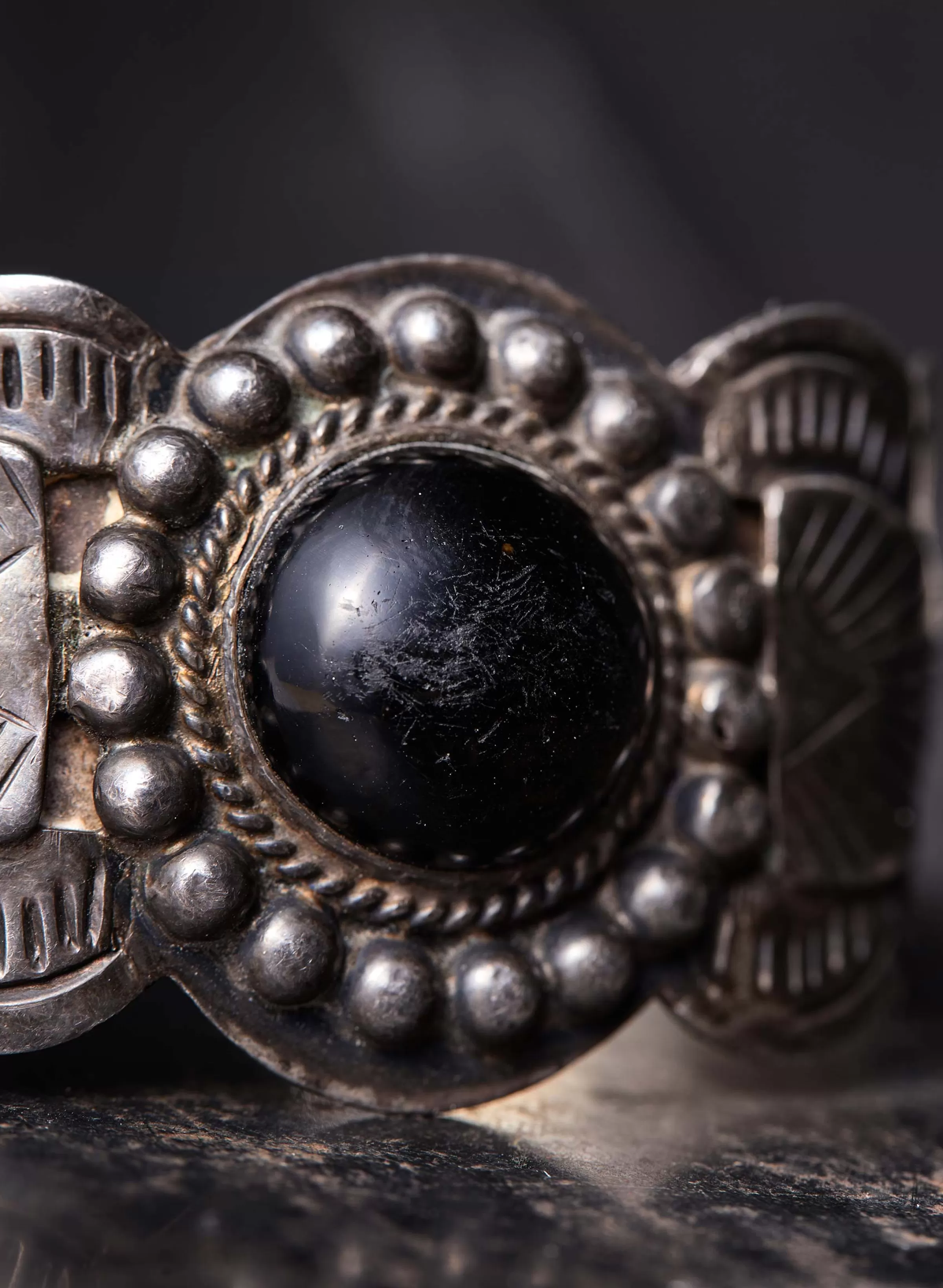 imogene + willie Vintage Silver Handstamped Cuff Flash Sale