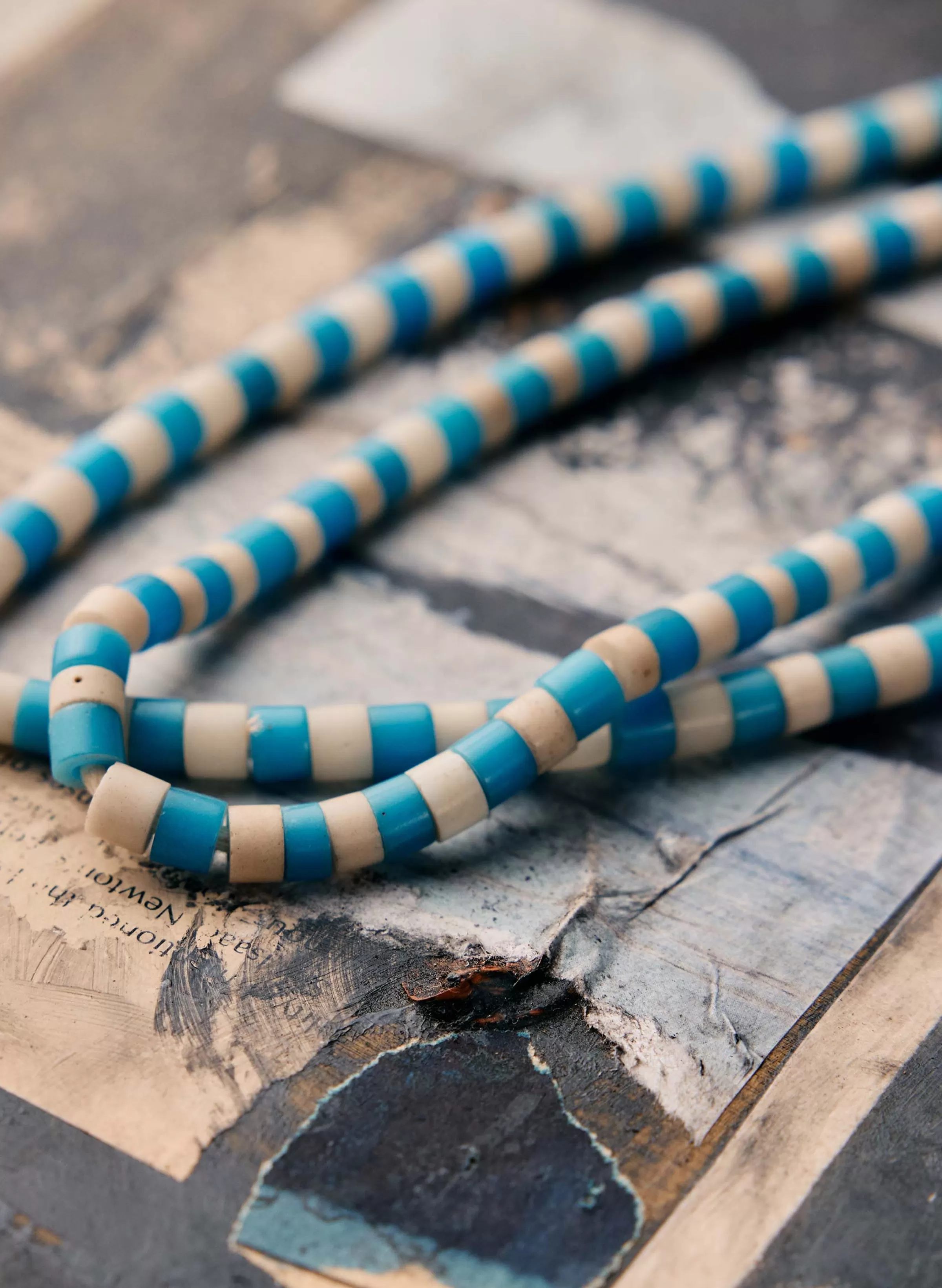 imogene + willie Vintage Striped Trade Bead Necklace Cheap