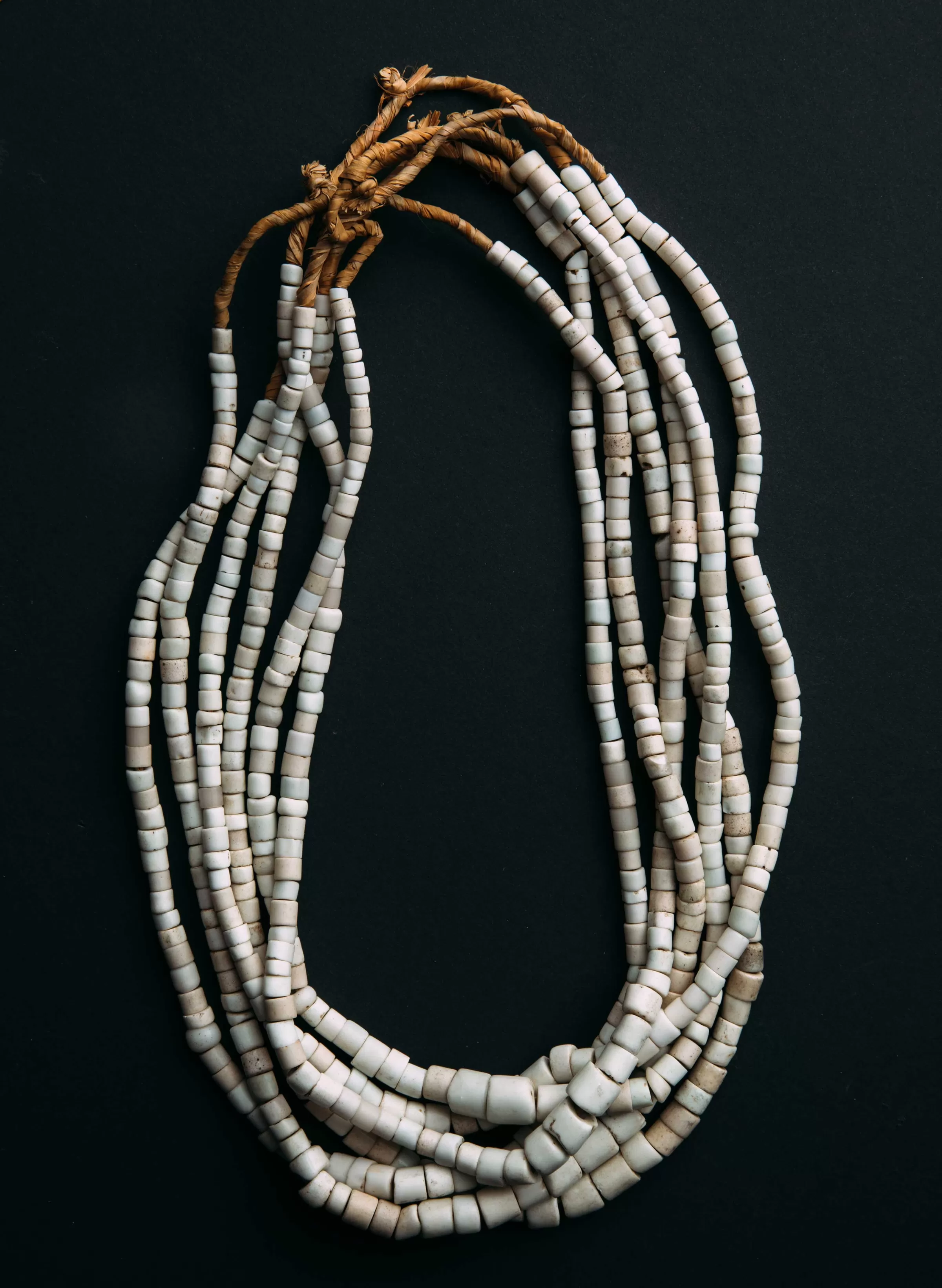 imogene + willie Vintage White Goomba Trade Bead Necklace Cheap