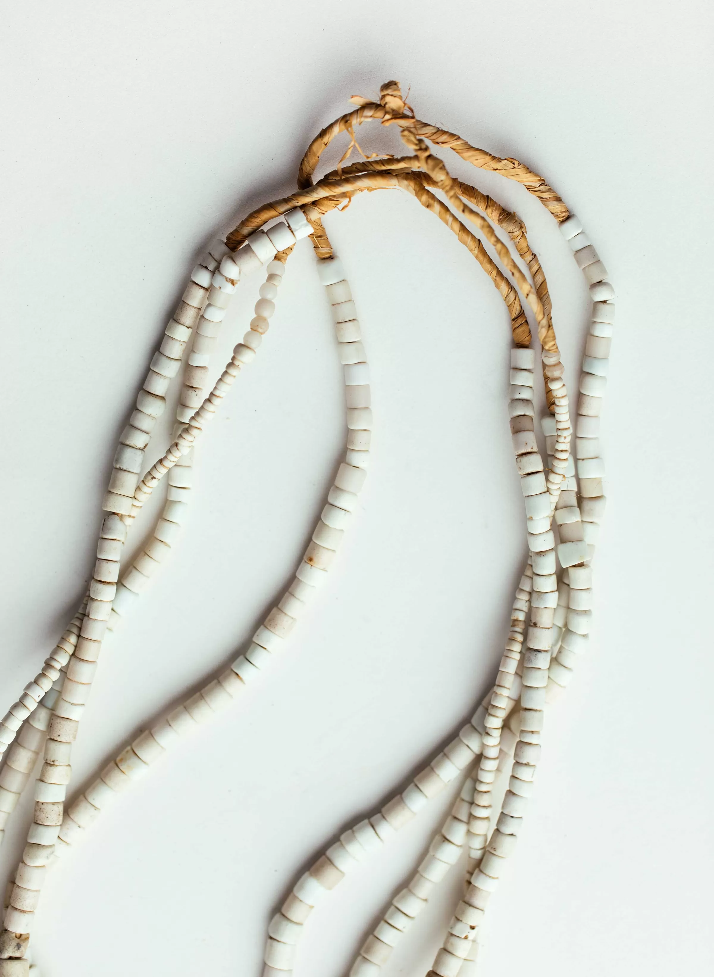 imogene + willie Vintage White Goomba Trade Bead Necklace Cheap