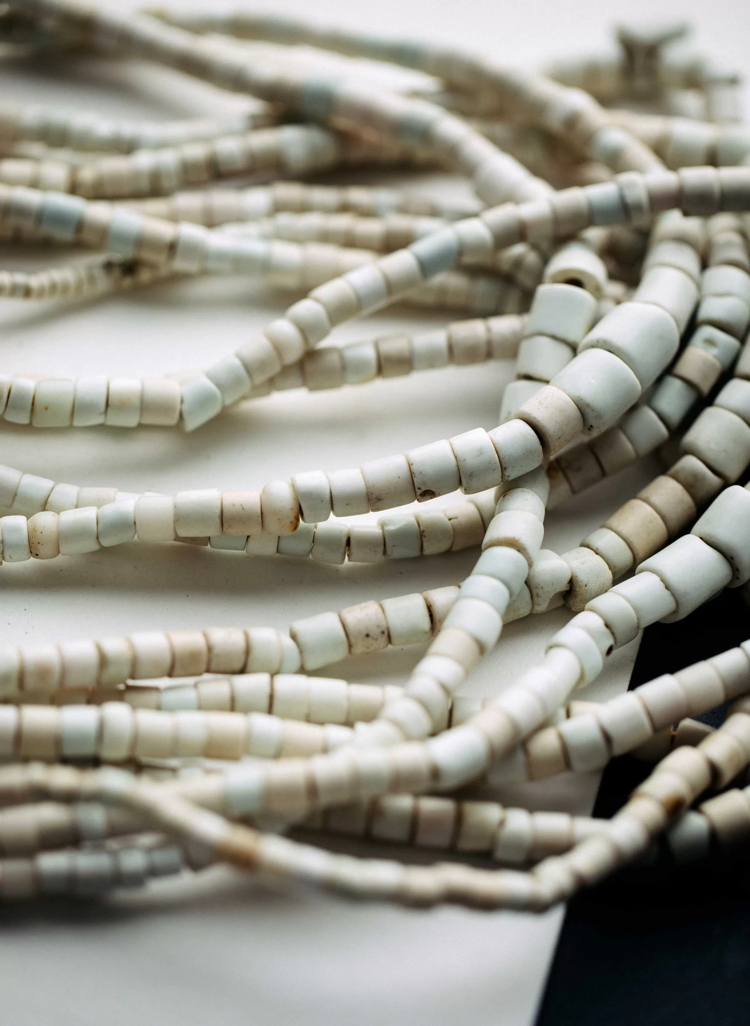 imogene + willie Vintage White Goomba Trade Bead Necklace Cheap